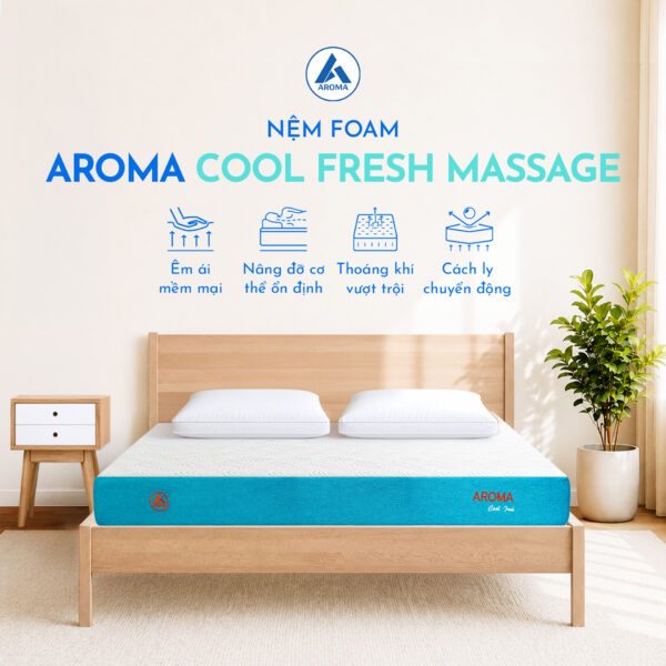 Nệm Foam Aroma Coolfresh Massage