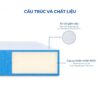 Nệm cao su thiên nhiên bọc vải gấm xốp