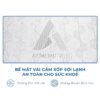 Bọc vải nệm Aroma Grey là vải gấm xốp sợi lạnh an toàn cho sức khoẻ